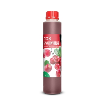Сок концентрированный брусничный, 1 л