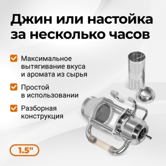 Экстрактор Сокслета, 1,5 дюйма
